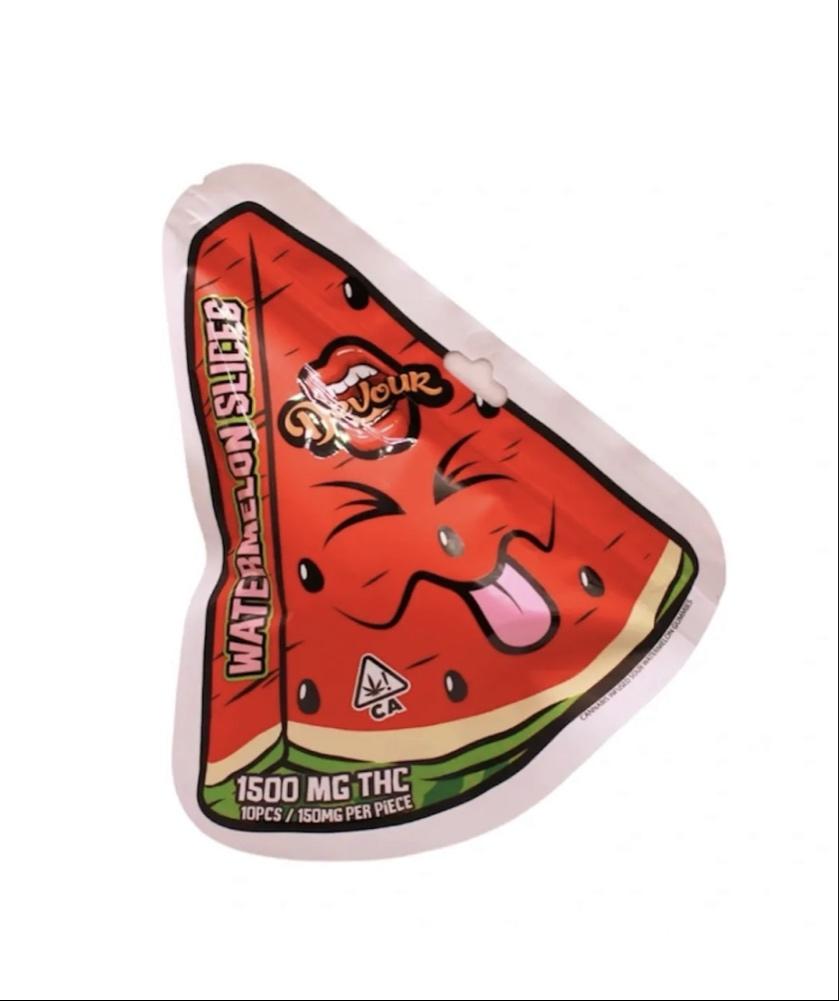 Watermelon Slices Sour Gummies 1500Mg image